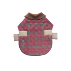Handmade British Heritage Dog Coat —  Red Tweed Coat