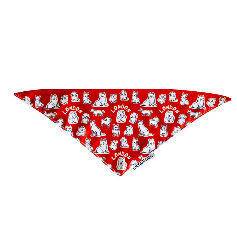 London Dog Attitude Bandana - Unique Dog Signature (2025 Version)