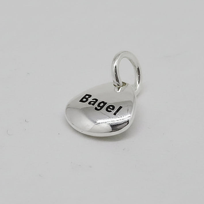 Pet Paw Print Personalised Silver Charm