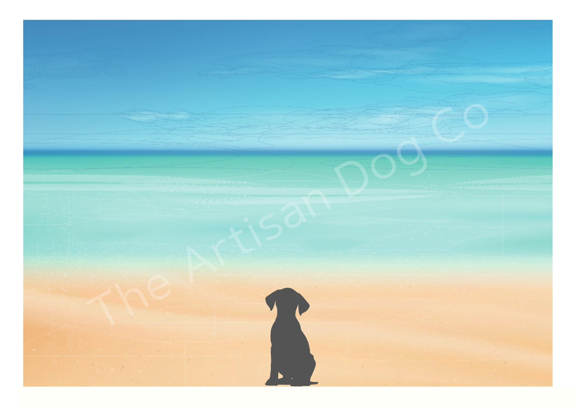 Dog in Nature Greetings Card