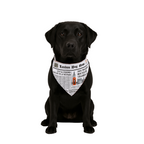 London Dog News Bandana – Vintage Newspaper Style Dog Scarf