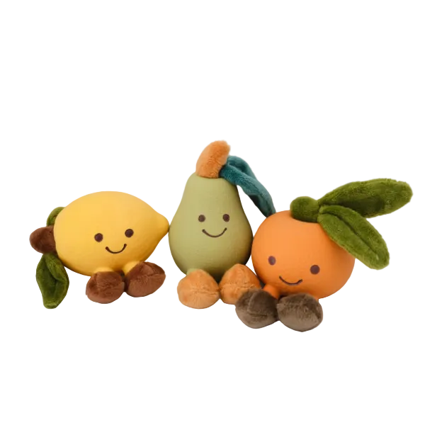 Pear Squeaky Dog Toy – Gentle Interactive Play