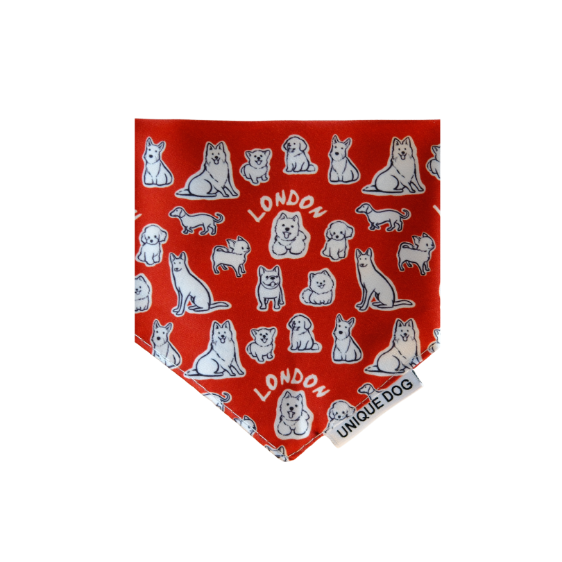 London Dog Attitude Bandana - Unique Dog Signature (2025 Version)