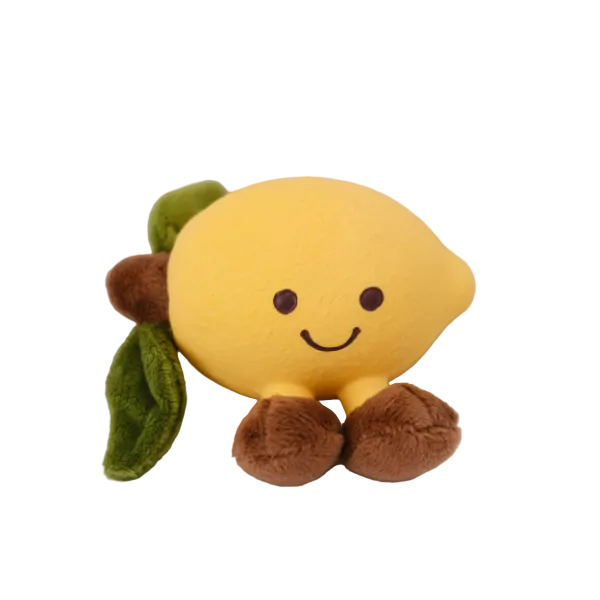 Lemon Squeaky Dog Toy – Gentle Interactive Play