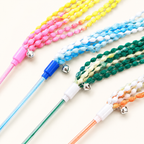 Colorful Tassel Cat Stick Toy – Rainbow Ribbon Interactive Wand for Cats