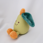 Pear Squeaky Dog Toy – Gentle Interactive Play