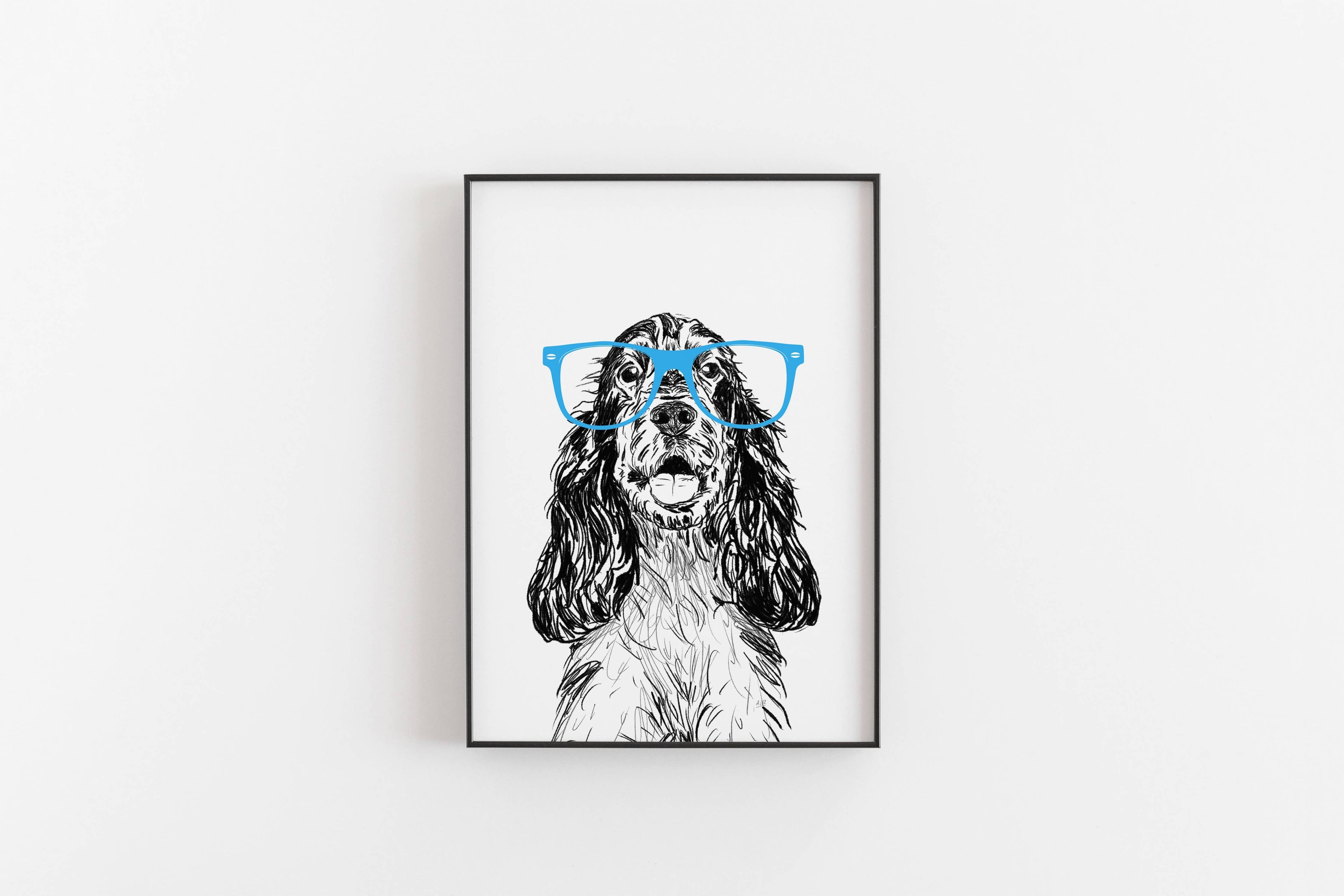 Fun Cocker Spaniel Dog Print