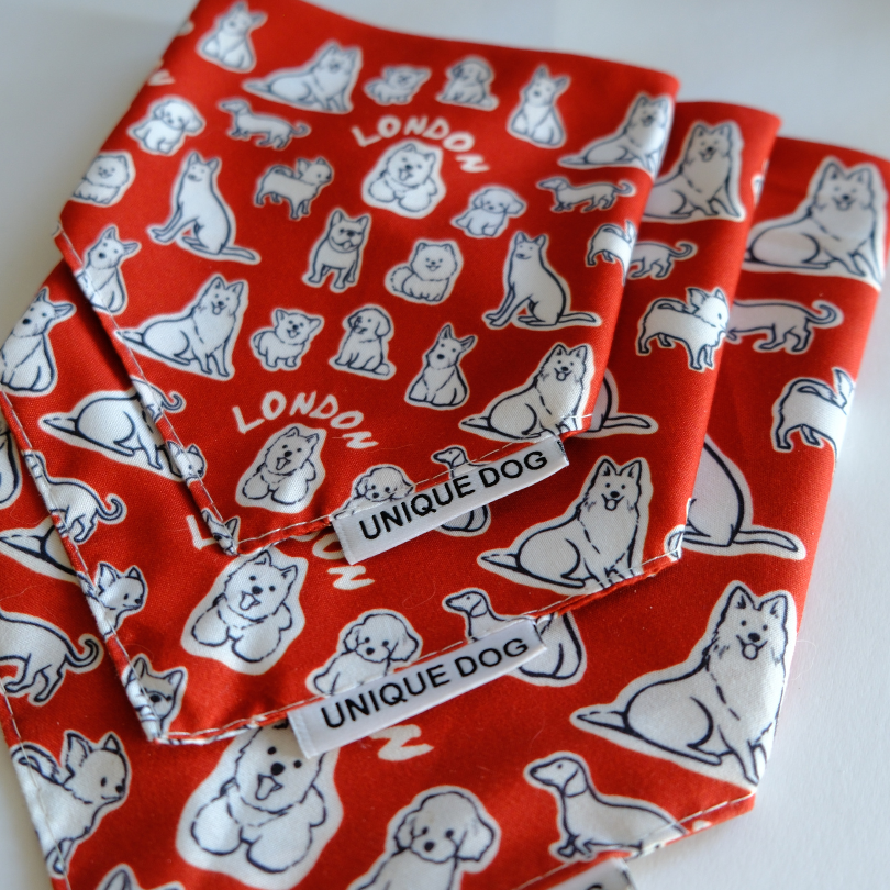 London Dog Attitude Bandana - Unique Dog Signature (2025 Version)