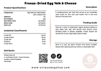 Unique Dog Freeze-Dried Egg Yolk & Cheese Bites