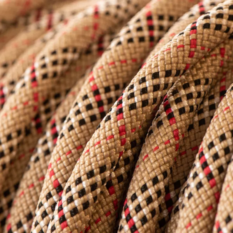 Kitsuné Tartan Red Paracord & Biothane Dog Collar