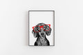 Dachshund Dog Print