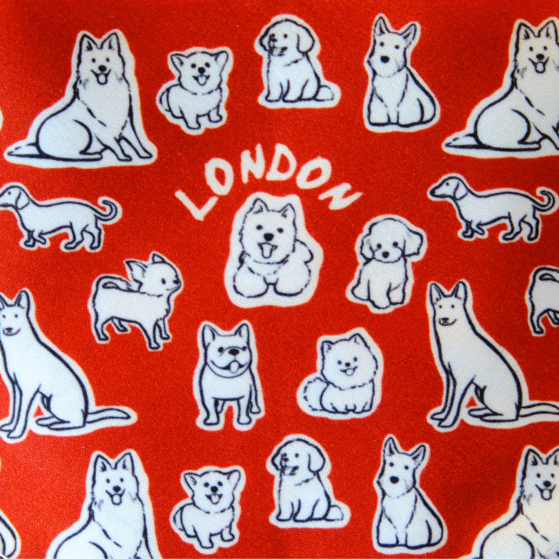 London Dog Attitude Bandana - Unique Dog Signature (2025 Version)