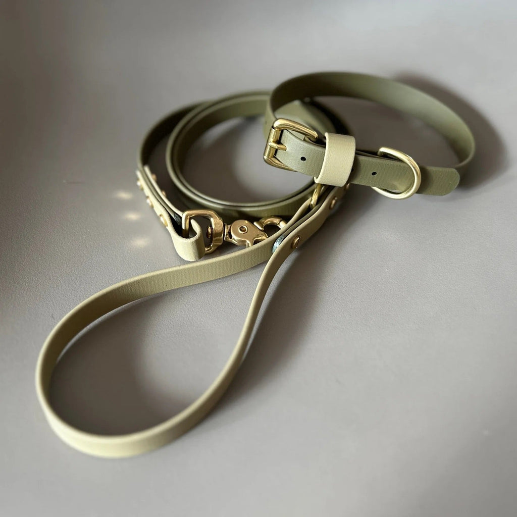 Bentley Olive & Khaki Colour Block Collar