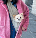 Handcrafted, luxury puppy/small dog carrier/sling