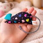 Handmade Organic Catnip Mouse Toy – 100% Natural Cat Toy with Rope Tail – Interactive Kitten & Cat Play Toy