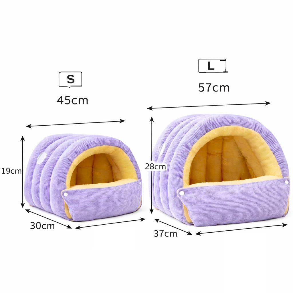 Warm Cat Cave Bed – Soft Plush Pet Sleeping House for Cats & Kittens