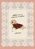 Fetch Me A Weenie Martini - Blonde Dachshund Print
