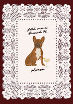 Fetch Me A French 75 - Brown French Bulldog Print
