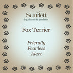 Fox Terrier Silver Dog Charm