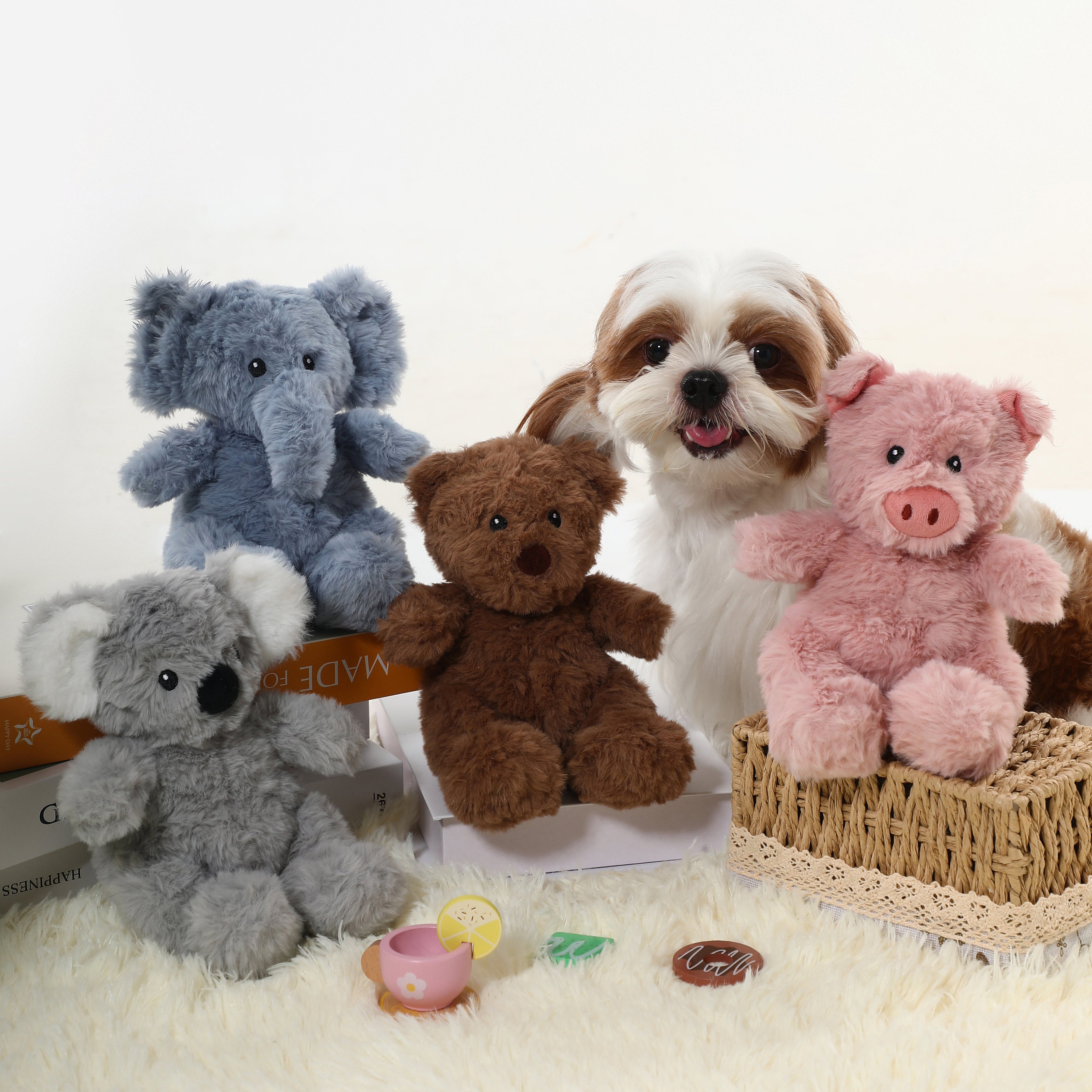 Cuddle Piggy Squeaky Dog Toy – Comfort & Play