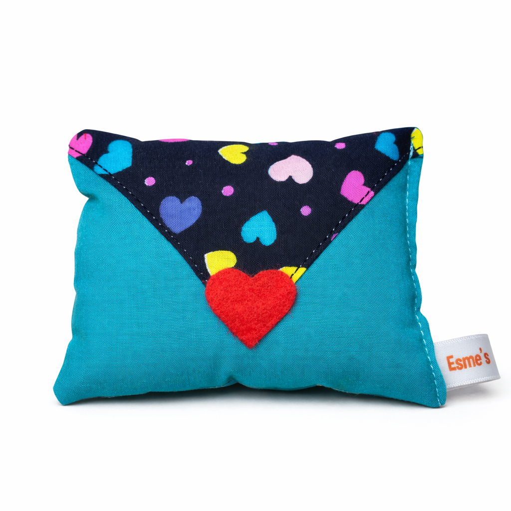 Handmade Organic Catnip Envelope Toy – Love Letter Cat Toy Pillow (100% Natural Catnip)