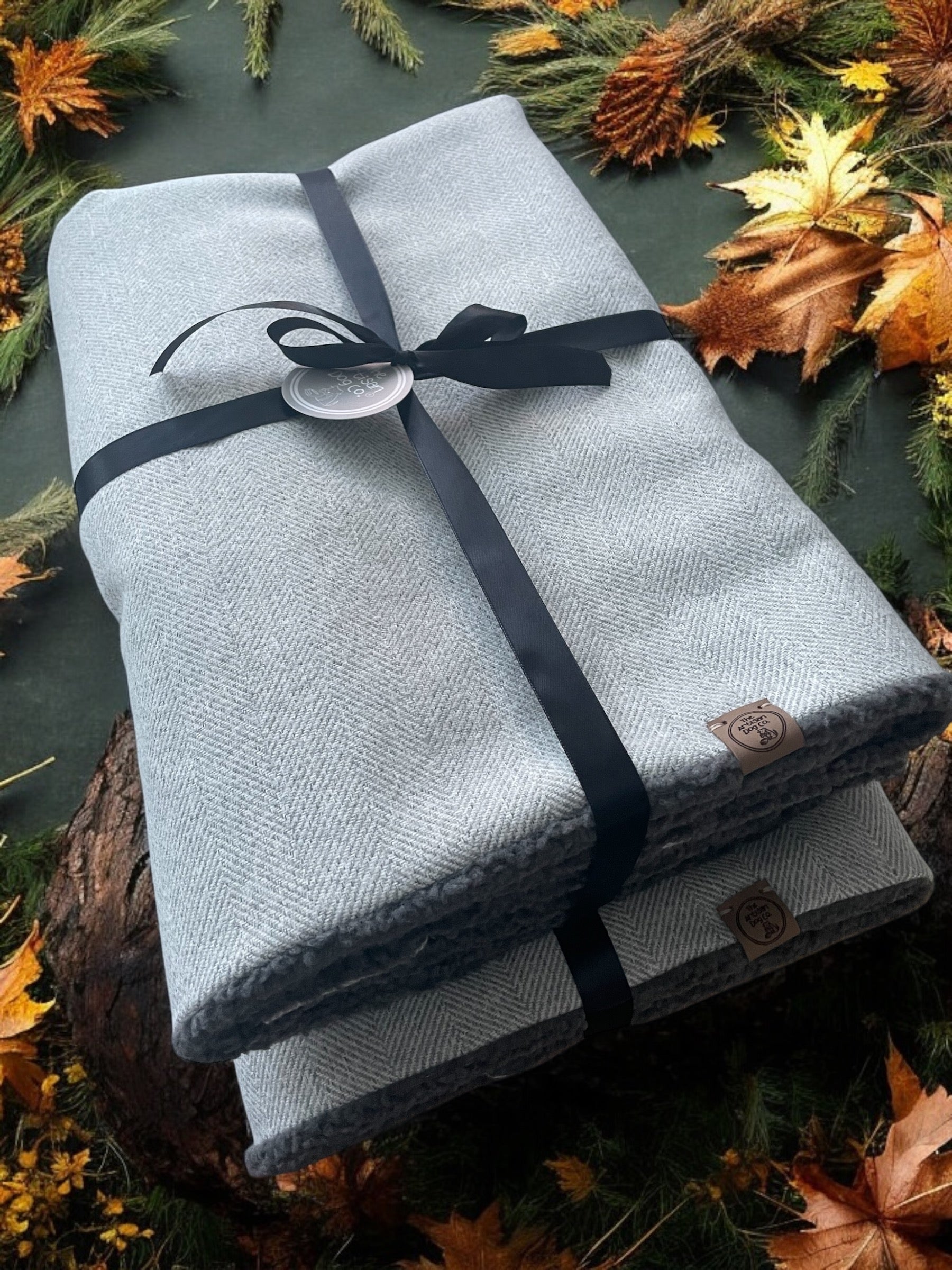 Herringbone Pet Blanket | Reversible Lambswool Sherpa & Faux Suede | Handmade Luxury Dog Throw | Sofa Protector UK