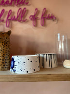 The Dog's Pollox Cobalt Splatter Bowl