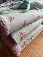 Dolly Floral Dog Blanket | Luxury Handmade Reversible Sherpa Throw | Seasonal Pet Blanket UK | Customisable