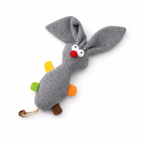 Grey Rabbit Cat Mint Plush Toy with Matatabi Fruit – Interactive Bunny Cat Toy (29cm)