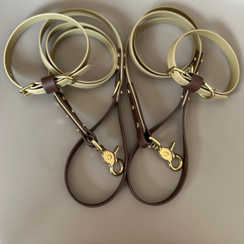 Loki Khaki & Brown Colour Block Collar
