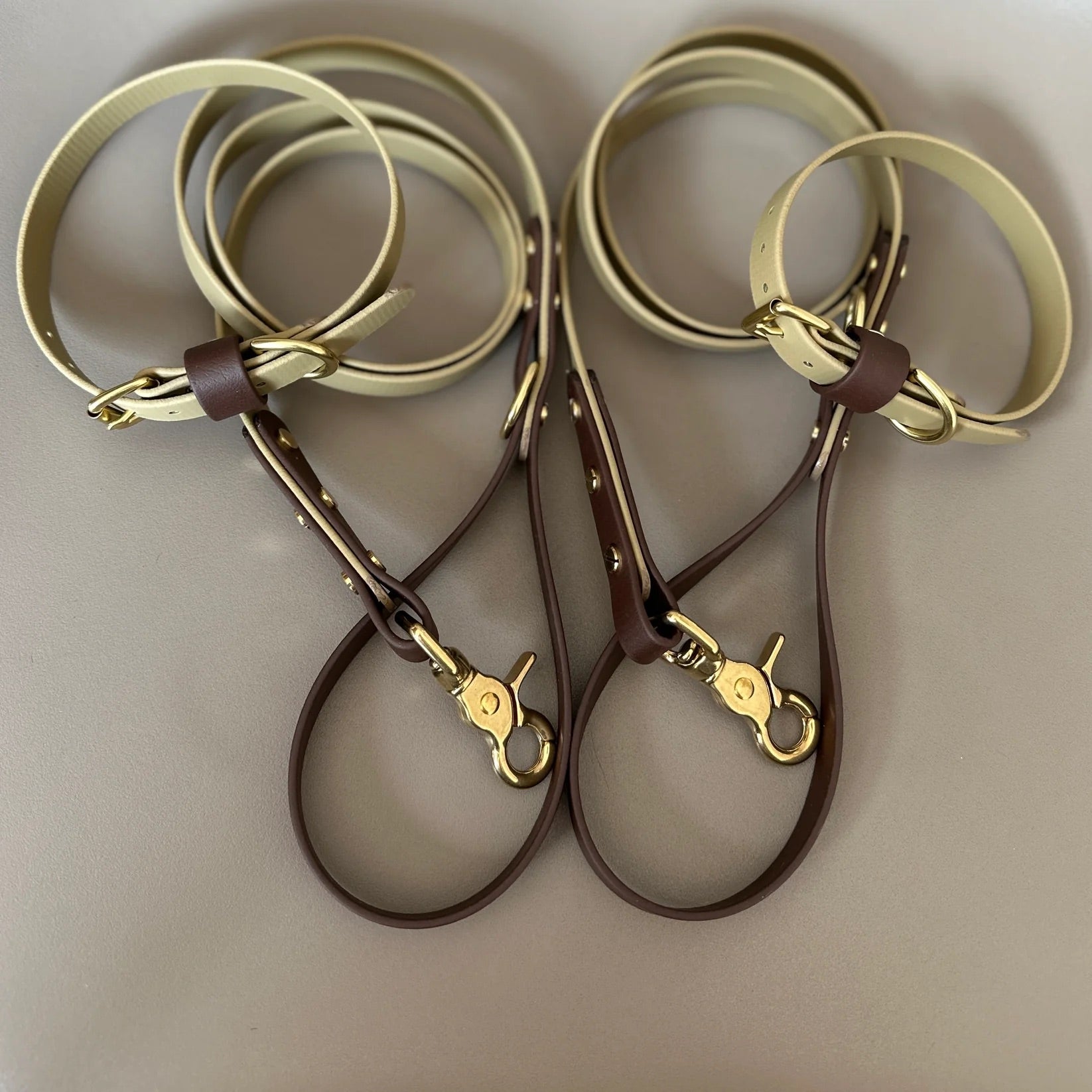 Loki Khaki & Brown Colour Block Collar