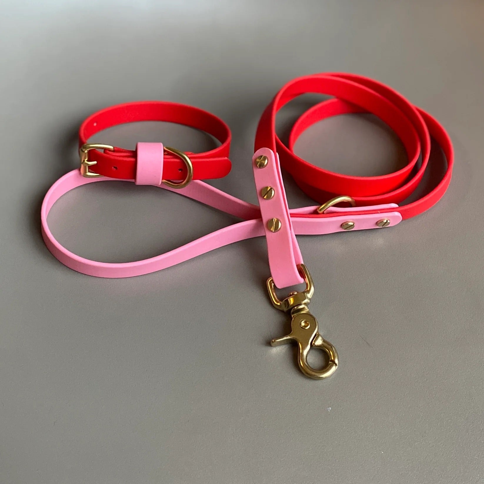 Love Red & Pink Colour Block Lead