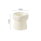 Flower Ceramic Pet Bowl – Deep Green (Raised Profile)