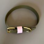 Petra Olive & Pastel Pink Colour Block Collar