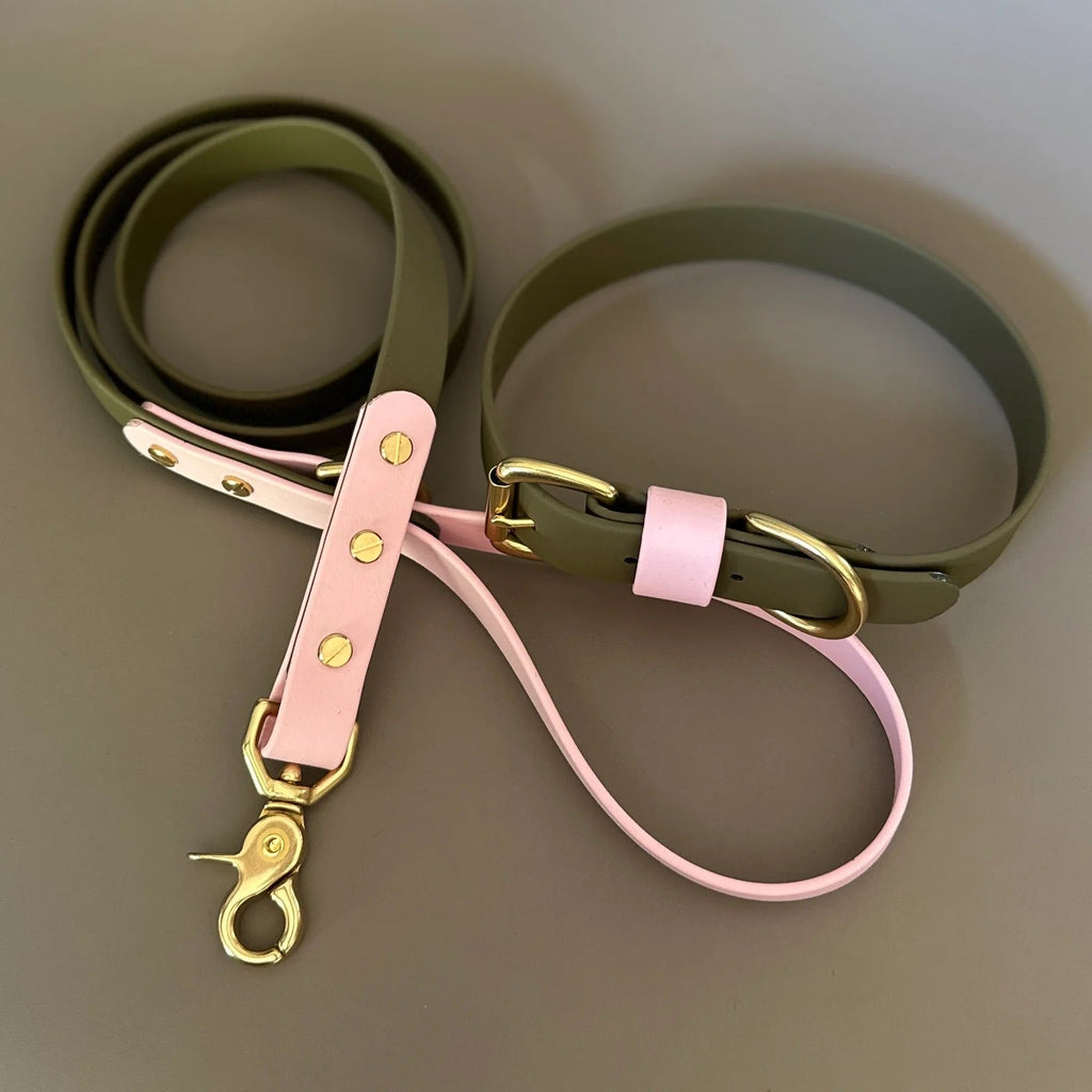 Petra Olive & Pastel Pink Colour Block Lead