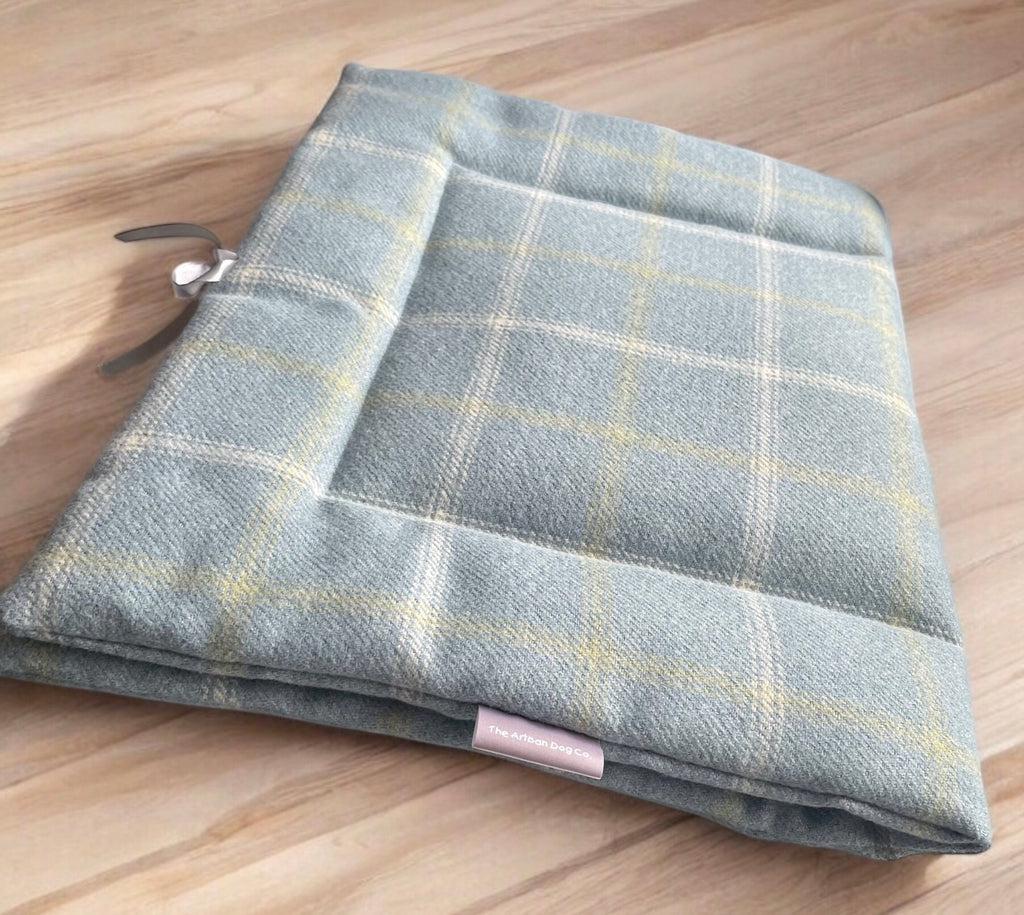 Foldable Dog Travel Mat | Handmade Cushioned Pet Mat | Portable Dog Bed UK | Machine Washable Dog Mat