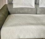Herringbone Pet Blanket | Reversible Lambswool Sherpa & Faux Suede | Handmade Luxury Dog Throw | Sofa Protector UK