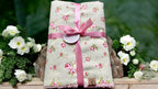 Dolly Floral Dog Blanket | Luxury Handmade Reversible Sherpa Throw | Seasonal Pet Blanket UK | Customisable