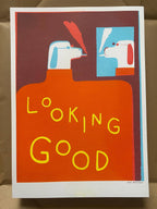 Looking Good Dog risograph print (A3)