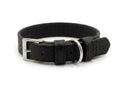 Black Leather Dog Collar
