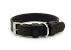 Black Leather Dog Collar