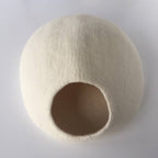 Solid Colour Wool Cocoon Basket