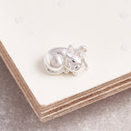 Cat Silver Charm