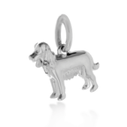 English Cocker Spaniel Silver Dog Charm