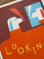 Looking Good Dog risograph print (A3)