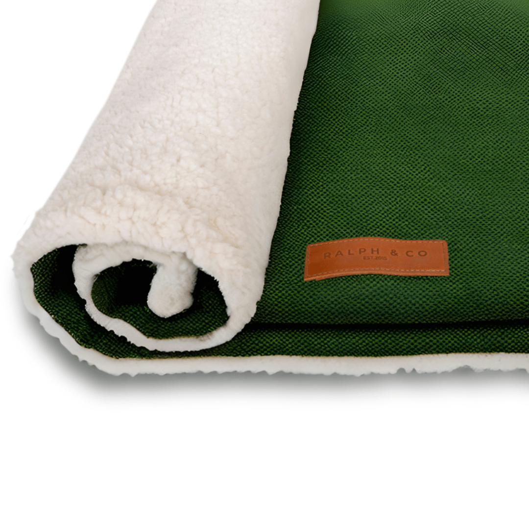 Luxury Washable Green Dog Blanket | Richmond