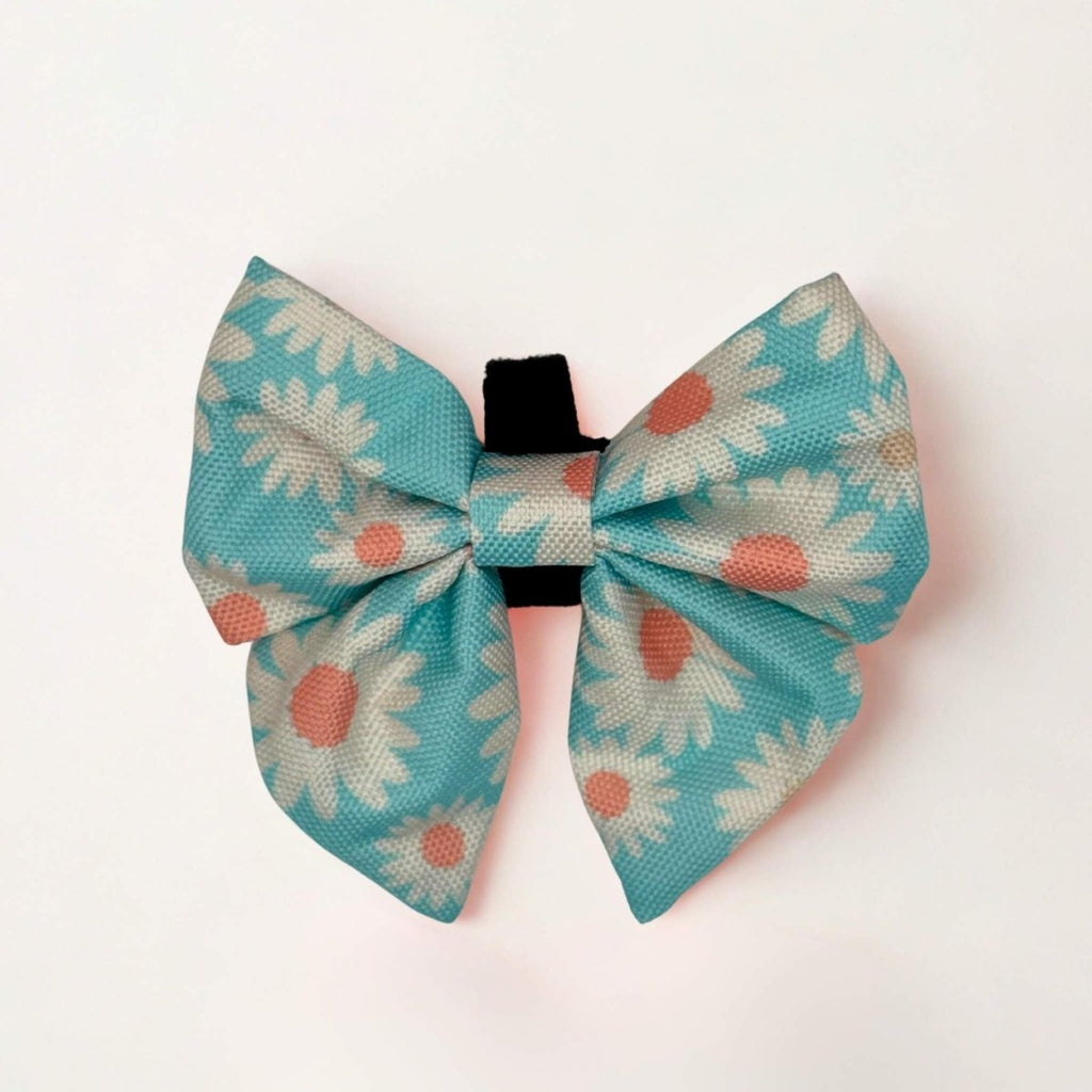Dog Sailor Bow -  Pastel daisy