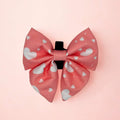 Dog Sailor Bow -  Peachy Hearts