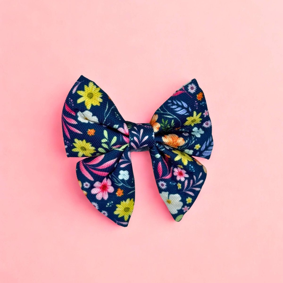 Dog Sailor Bow -  Summer Meadow