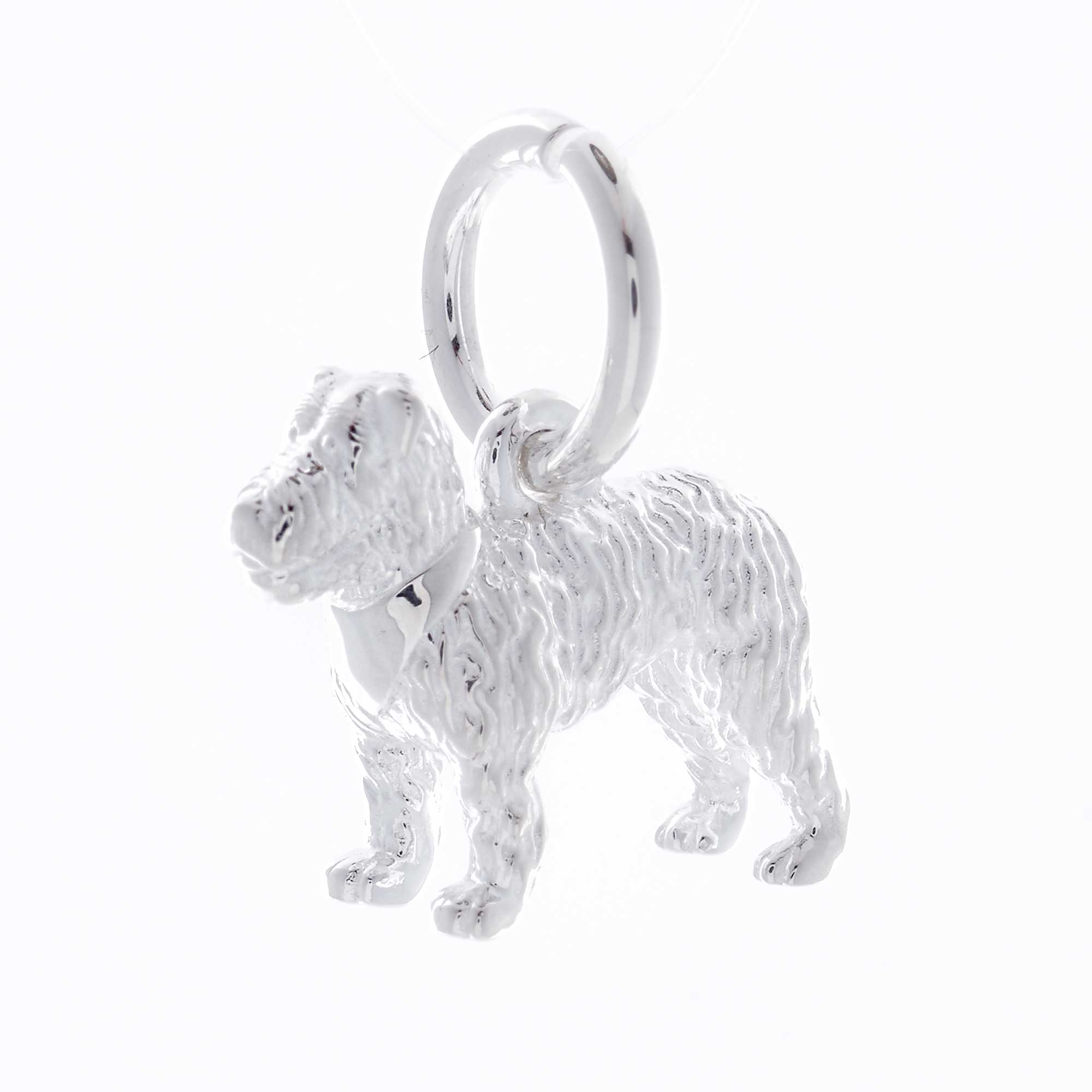 Fox Terrier Silver Dog Charm